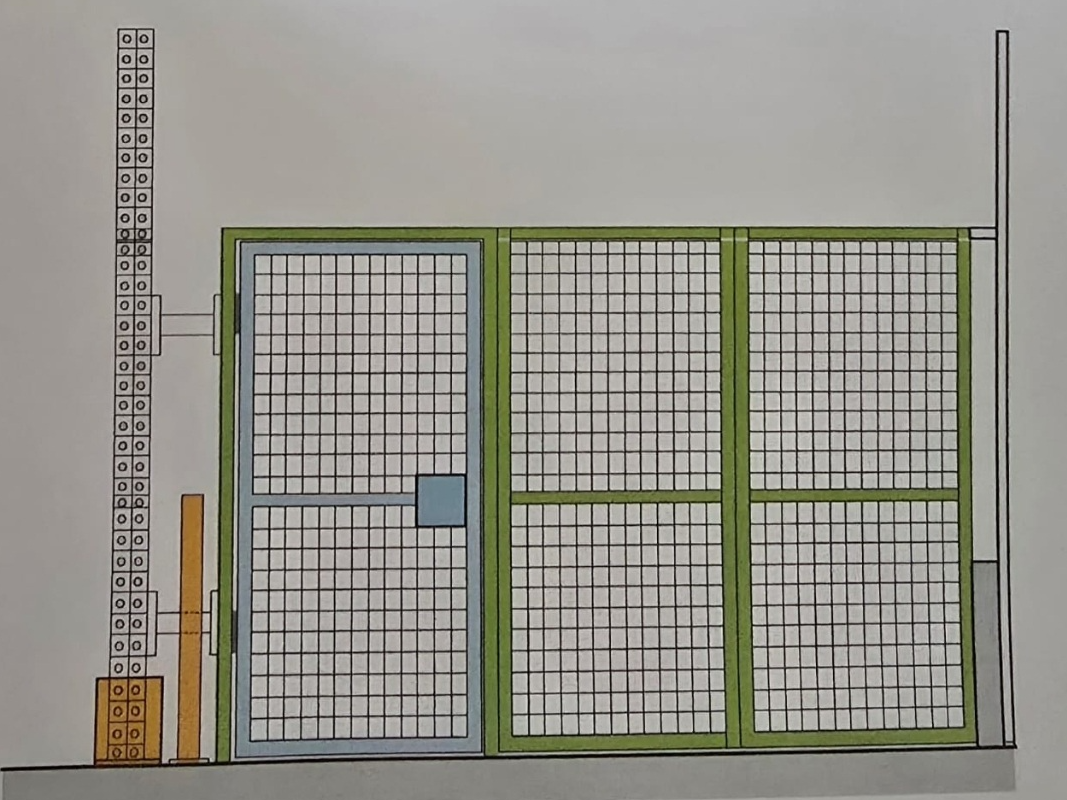 After New steel gate